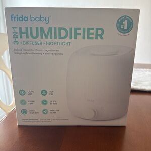 Frida Baby White 3-in-1 Humidifier with Diffuser and Nightlight